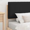 vidaXL Bettgestell mit gepolstertem Kopfteil Schwarz 80 x 200 cm