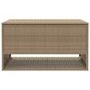vidaXL Outdoor-Kissenbox Beige 100x55x55,5 cm Poly Rattan