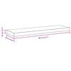 vidaXL Schweberegal Wei&szlig; 80x23,5x3,8 cm MDF