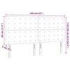 vidaXL Kopfteil Dunkelgrau 160 x 5 x 118/128 cm Samt