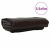 vidaXL Plane 650g / m&sup2; Braun 3,5 x 5 m Canvas mit PVC-Beschichtung