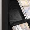 vidaXL Magazinregal mit Regal Schwarz Eichen-Optik 70 x 41 x 156 cm