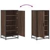 vidaXL Schuhregal Braun Eichen-Optik 48x38x97,5 cm Holzwerkstoff