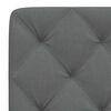 vidaXL Kopfteil-Kissen Dunkelgrau 200 cm Stoff