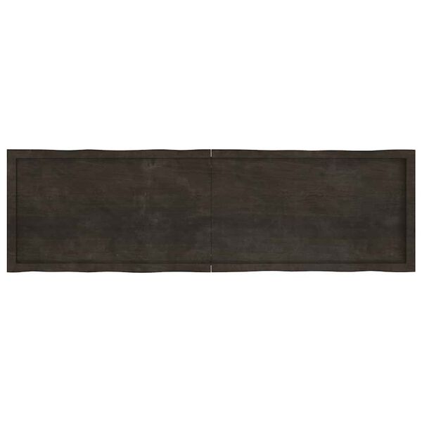 vidaXL Tischplatte 180x50x(2-4) cm Massivholz Behandelt Baumkante