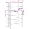 vidaXL Schuhregal R&auml;uchereiche 61x32x105 cm Holzwerkstoff