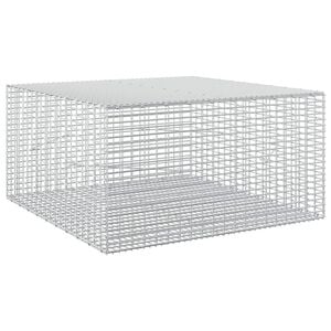 vidaXL Gabione mit 3,5 mm Draht und 5x2,5 cm Maschen 100x100x50 cm