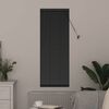 vidaXL Fensterjalousie mit Vorh&auml;ngen Schwarz Aluminium