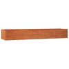 vidaXL Hochbeet Rostig 320x80x45 cm Cortenstahl
