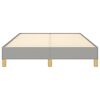 vidaXL Bettgestell ohne Matratze Hellgrau 120x190 cm Stoff