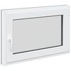 vidaXL Kellerfenster RISOR 80 x 70 cm PVC und Glas Anthrazit