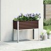 vidaXL Garten-Pflanzgef&auml;&szlig; Braun 100 x 45 x 90 cm Stahl
