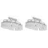 vidaXL Deckenlampe mit ellipsenf&ouml;rmigen Glasschirmen 2 Stk. E14