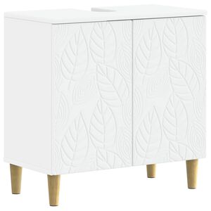 vidaXL Waschbeckenschrank DELFT Wei&szlig; 59,5 x 31,5 x 59 cm Holzwerkstoff