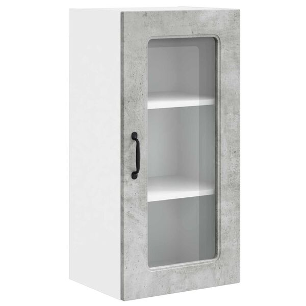 vidaXL K&uuml;chenschrank Kalmar Beton Grau 40 x 31 x 80 cm Holzwerkstoff