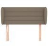 vidaXL Kopfteil mit Ohren Taupe 103x23x78/88 cm Stoff