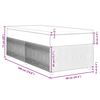 vidaXL Boxspringbett mit Matratze Dunkelbraun 90x190 cm Stoff