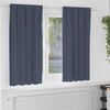 vidaXL Verdunkelungs-Vorh&auml;nge mit Ringen 2 pcs Anthrazit 175 x 140 cm