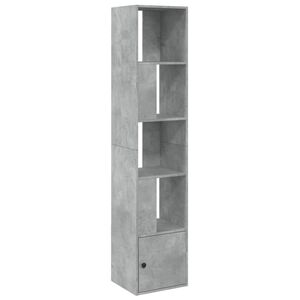 vidaXL B&uuml;cherregal Betongrau 40x36x189 cm Holzwerkstoff