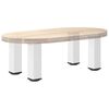 vidaXL Couchtischbeine 4 Stk. Wei&szlig; 30-32 cm Stahl