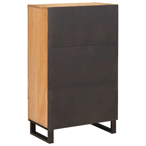 vidaXL Sideboard mit Regal Braun 60 x 33 x 100 cm Massivholz Mango
