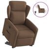 vidaXL Relaxsessel mit Aufstehhilfe Elektrisch Braun Stoff