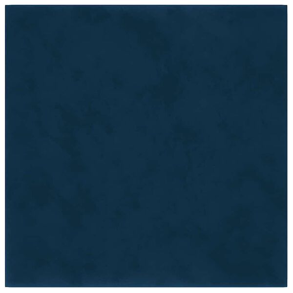 vidaXL Wandpaneele 12 Stk. Blau 30x30 cm Samt 1,08 m&sup2;