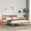vidaXL Bettrahmen Wachsbraun 140 x 200 cm Massives Kiefernholz