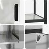 vidaXL Aufbewahrungsset f&uuml;r die K&uuml;che 2 pcs Silber Verzinkter Stahl