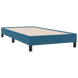 vidaXL Bettgestell ohne Matratze Dunkelblau 80x210 cm Samt