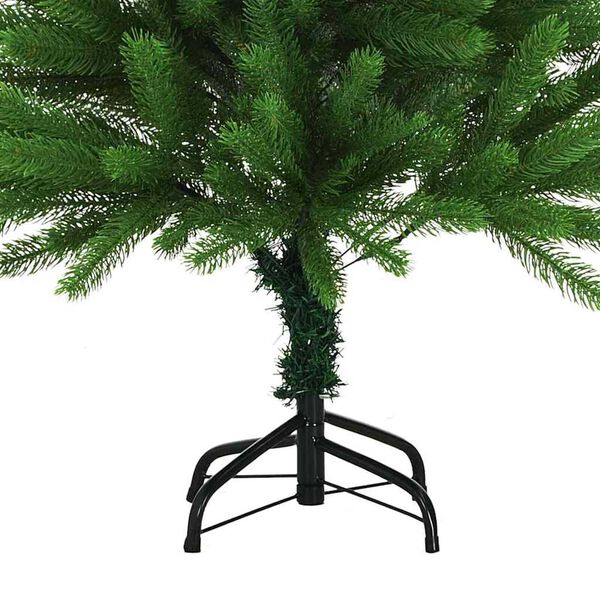 vidaXL K&uuml;nstlicher Weihnachtsbaum mit Beleuchtung & Kugeln 120 cm Gr&uuml;n
