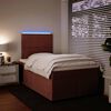 vidaXL Boxspringbett mit Matratze Rosa 120x200 cm Samt