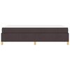vidaXL Bettrahmen mit Matratze Dunkelbraun 120 x 200 cm Stoff