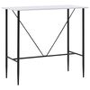 vidaXL Bartisch Wei&szlig; 120 x 60 x 110 cm MDF