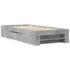 vidaXL Bettgestell Betongrau 90x200 cm Holzwerkstoff