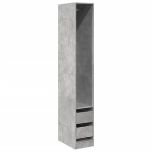 vidaXL Kleiderschrank Betongrau 30x50x200 cm Holzwerkstoff