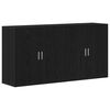 vidaXL Sideboard 2 stk. Schwarz Eichen-Optik 79 x 38 x 80 cm