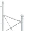 vidaXL Tagesbett ohne Matratze Weiß 75x190 cm Stahl