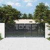 vidaXL Gartentor Anthrazit 300x75 cm Stahl