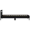 vidaXL Bettrahmen Schwarz Eichen-Optik 98,5 x 200 cm Holzwerkstoff
