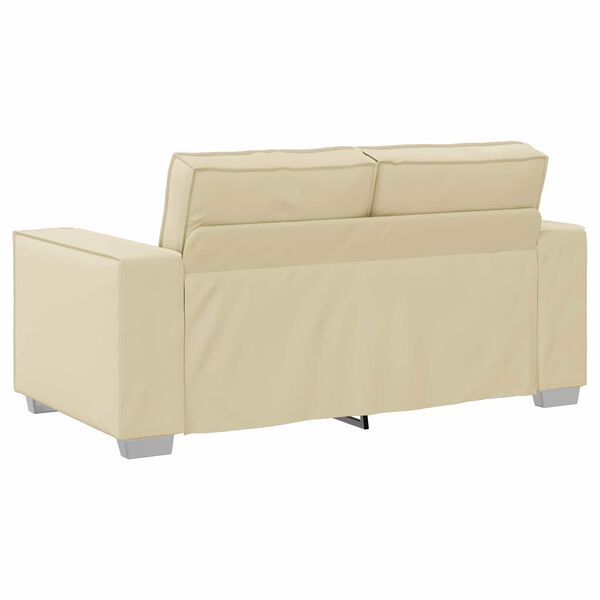 vidaXL Sofa 120cm Creme Stoff