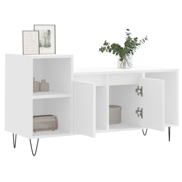 vidaXL TV-Schrank Wei&szlig; 100x35x55 cm Holzwerkstoff