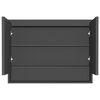 vidaXL Spiegelschrank f&uuml;rs Bad 80x15x60 cm MDF Anthrazit