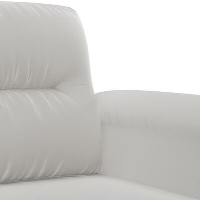 vidaXL 3-Sitzer-Sofa Hellgrau 180 cm Mikrofasergewebe