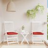 vidaXL Stuhlkissen 2 Stk. Rot 40x40x7 cm Oxford-Gewebe