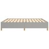 vidaXL Bettgestell ohne Matratze Hellgrau 180x200 cm Stoff