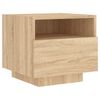 vidaXL Nachttische mit LED-Leuchten 2 Stk. Sonoma Eiche 40x39x37 cm