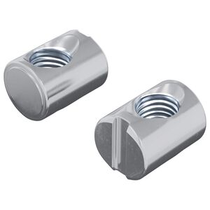 vidaXL M&ouml;belzylinder-Mutter 2 pcs Zink-beschichtet M6 x 13 mm Eisen