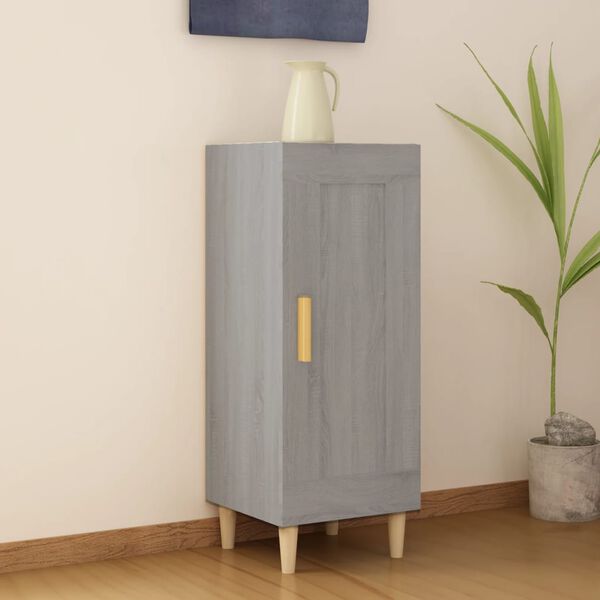 vidaXL Sideboard Grau Sonoma 34,5x34x90 cm Holzwerkstoff