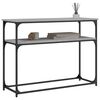 vidaXL Konsolentisch Grau Sonoma 100x35,5x75 cm Holzwerkstoff